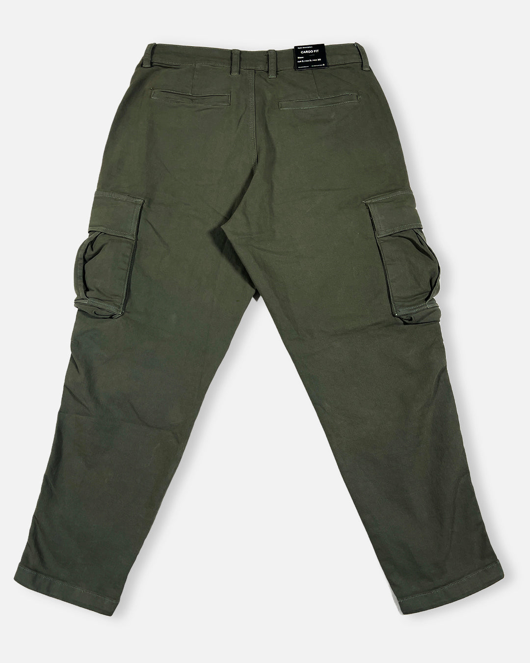 PullNBear Branded Men's Cargo Fit Pant Olive Green Color CFP-07