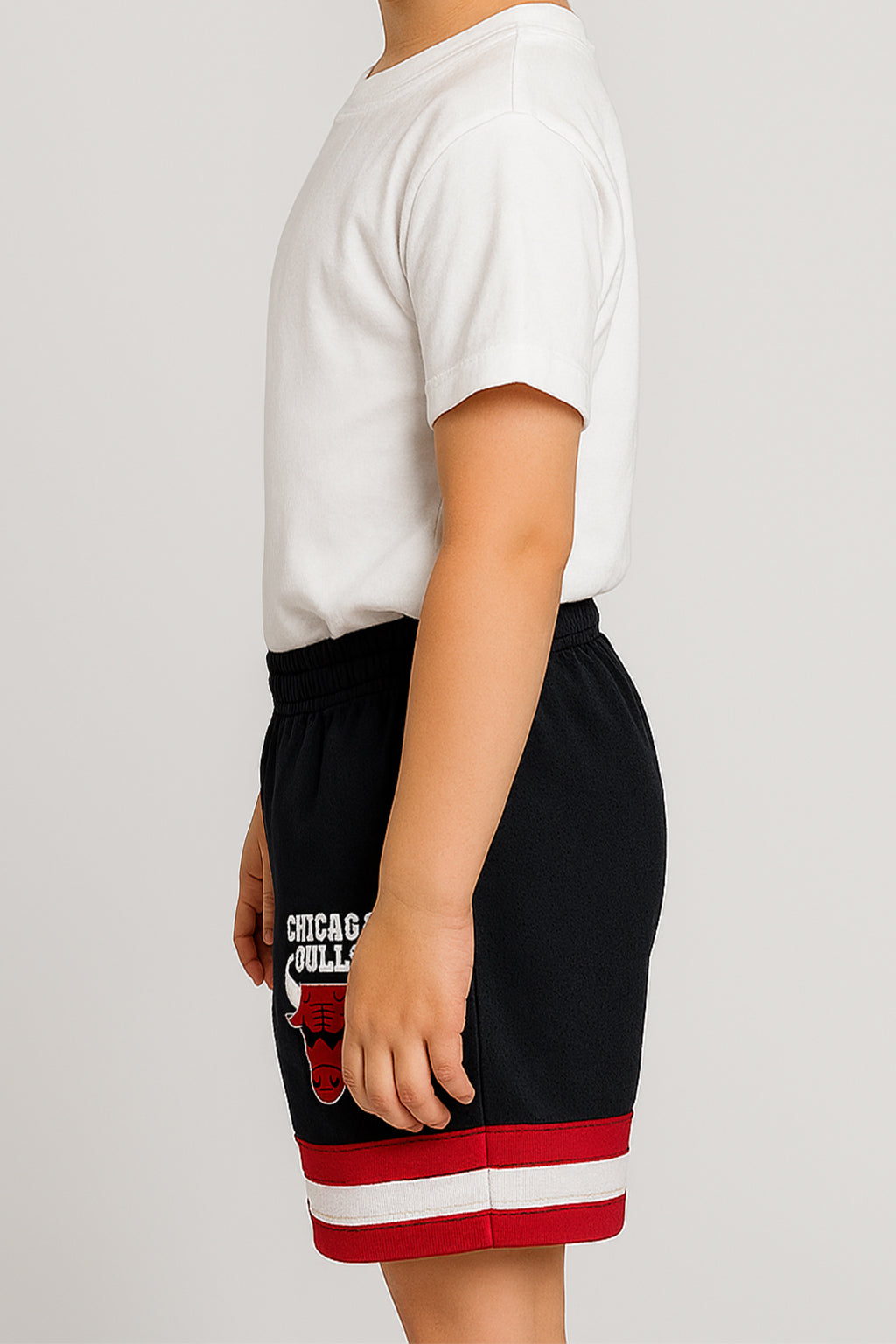 NBBA Branded Boy's & Men's Polyester Shorts Black Color BST-04