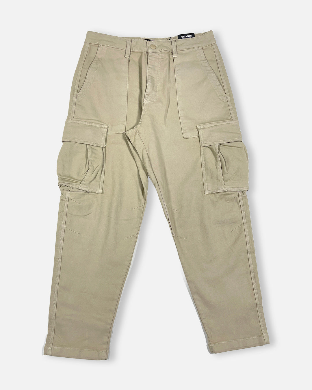 PullNBear Branded Men's Cargo Fit Pant Brown Color CFP-06