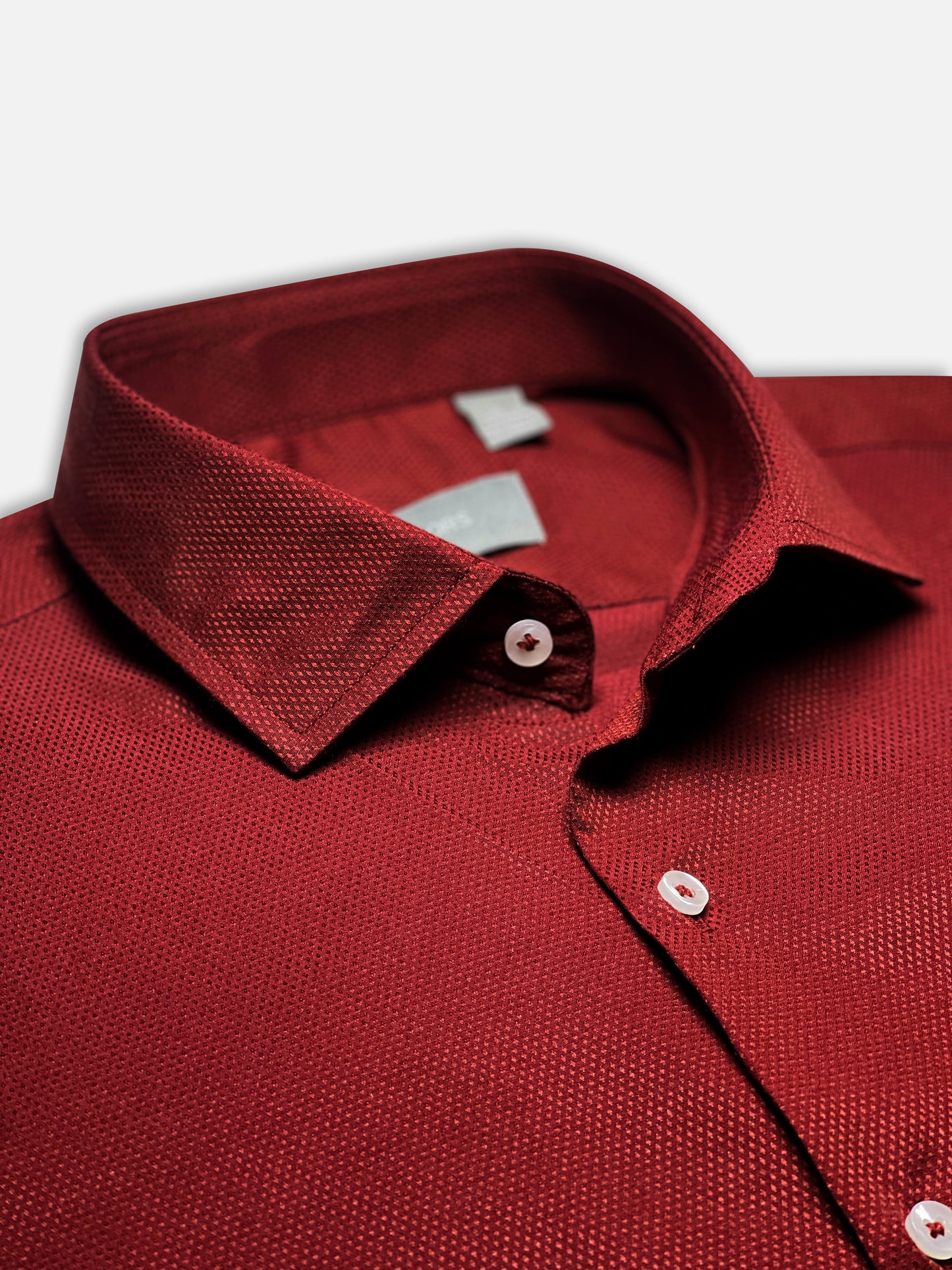 Michael Krs Branded Men's Slim Fit Shirt Maroon Color MMS-01