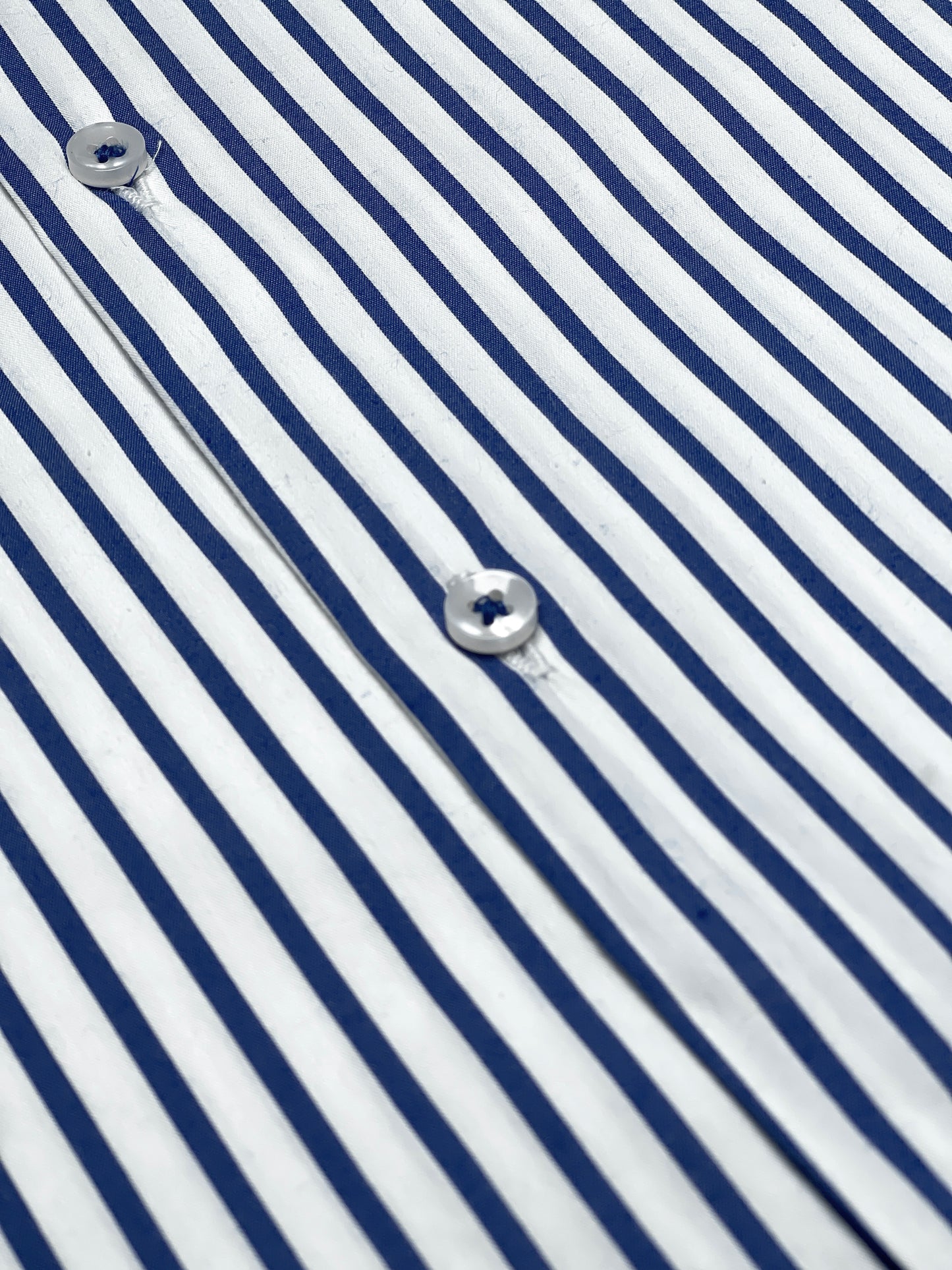 Michael Krs Branded Men's Slim Fit Striped Shirt White & Blue Color MMS-08