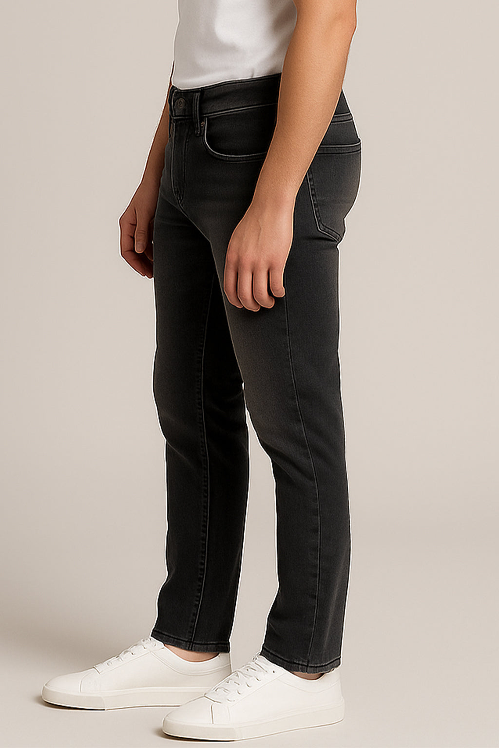 Zelig Men's Charcoal Grey Color Jeans SP-06