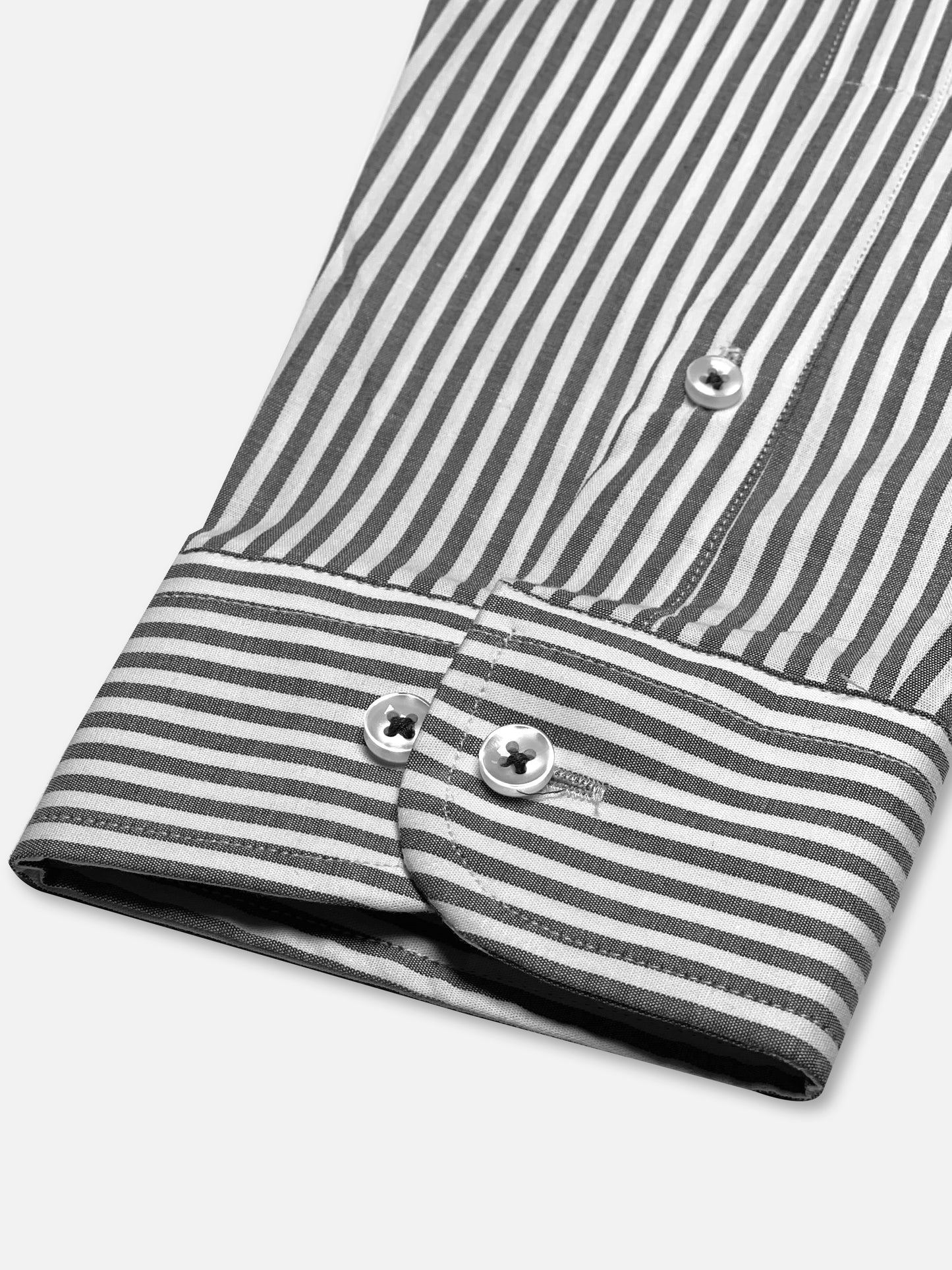 Michael Krs Branded Men's Slim Fit Striped Shirt White & Grey Color MMS-07