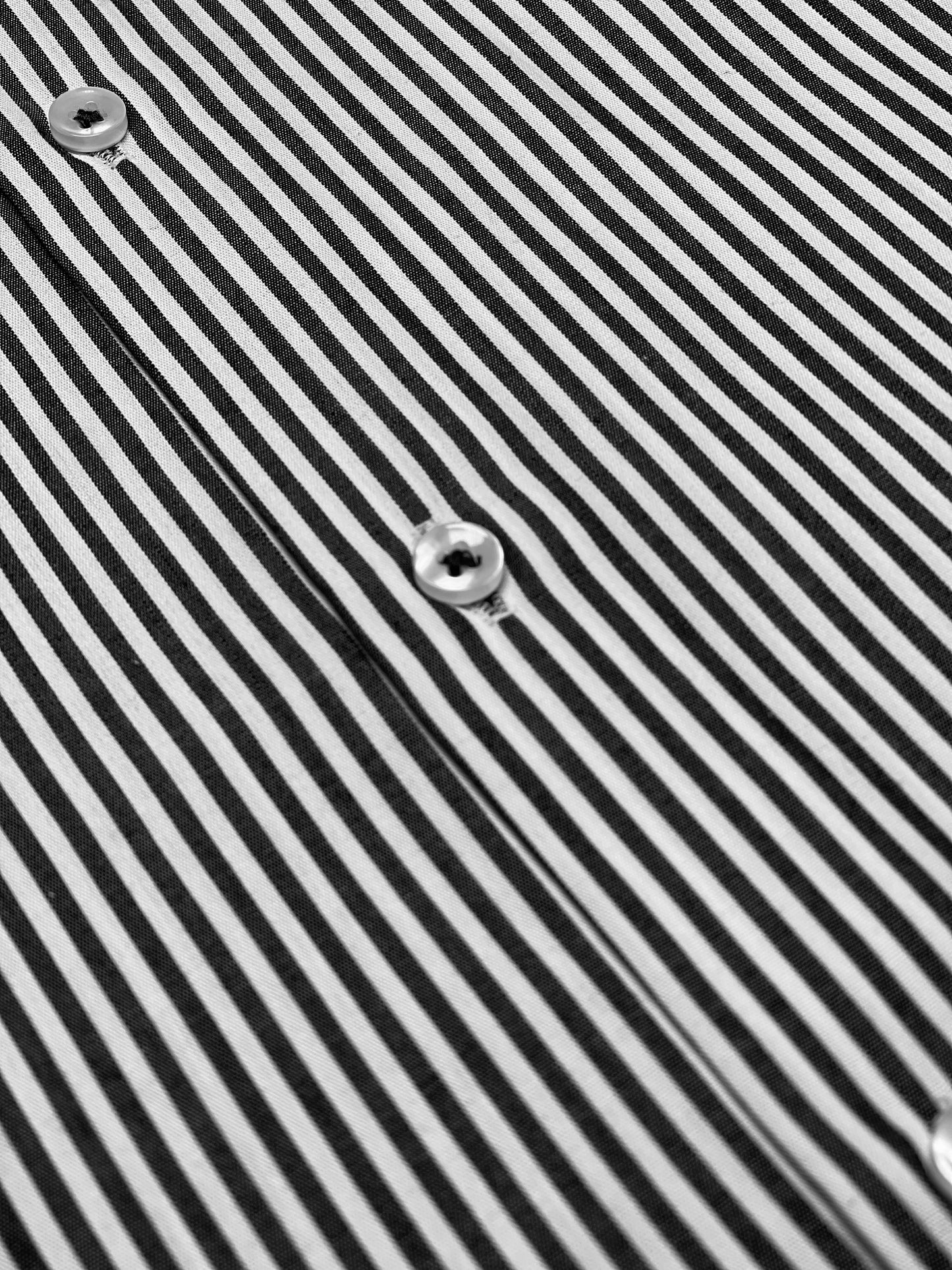 Michael Krs Branded Men's Slim Fit Striped Shirt White & Black Color MMS-09