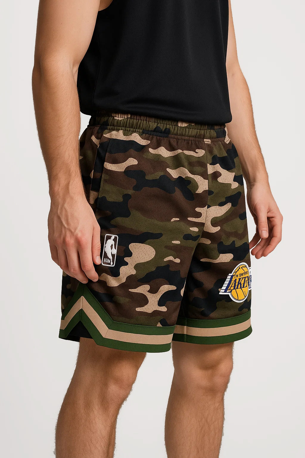 NBBA Boy's & Men's Polyester Shorts Camouflage Print BST-08