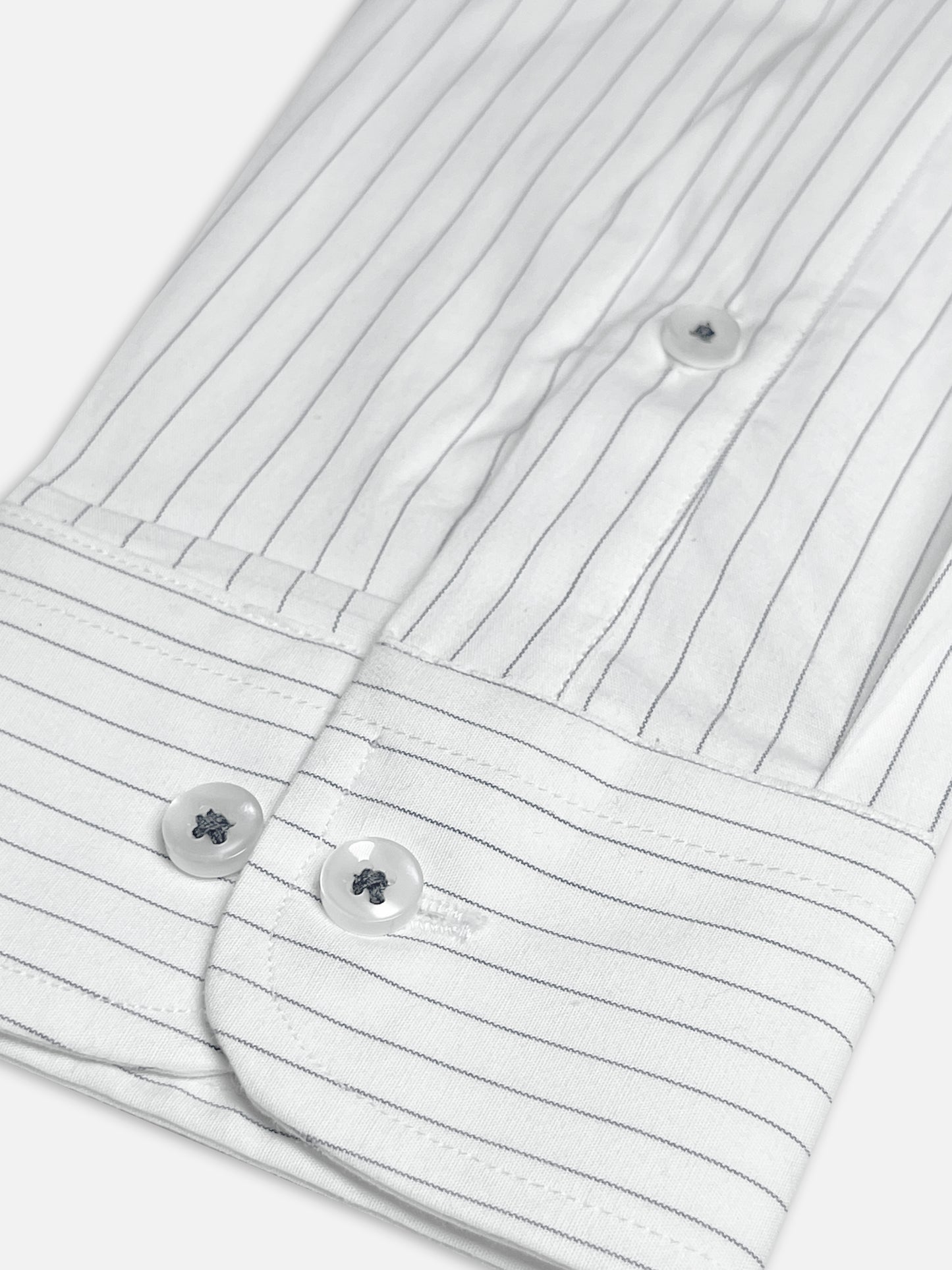 Michael Krs Branded Men's Slim Fit Striped Shirt White Color MMS-04