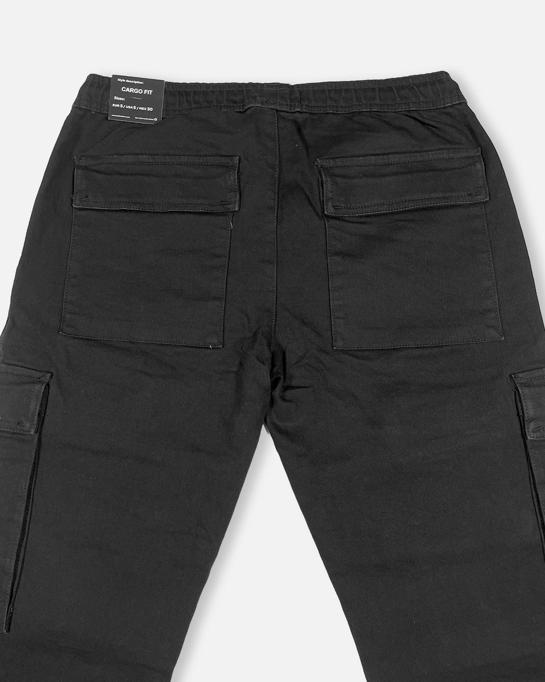 PullNBear Branded Men's Cargo Fit Pant Black Color CFP-08