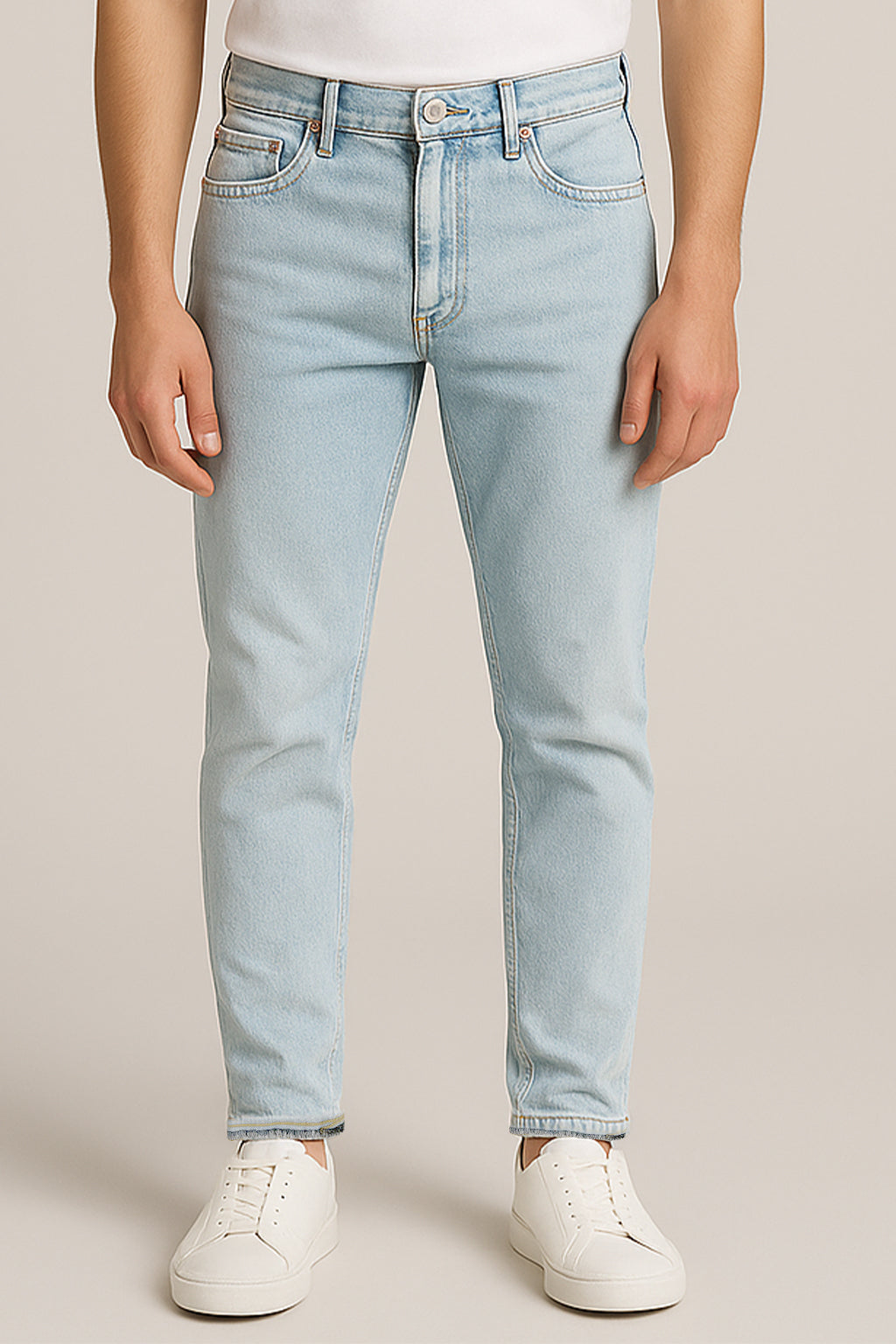 HM branded Men's Branded Jeans Sky Blue Color SP-04