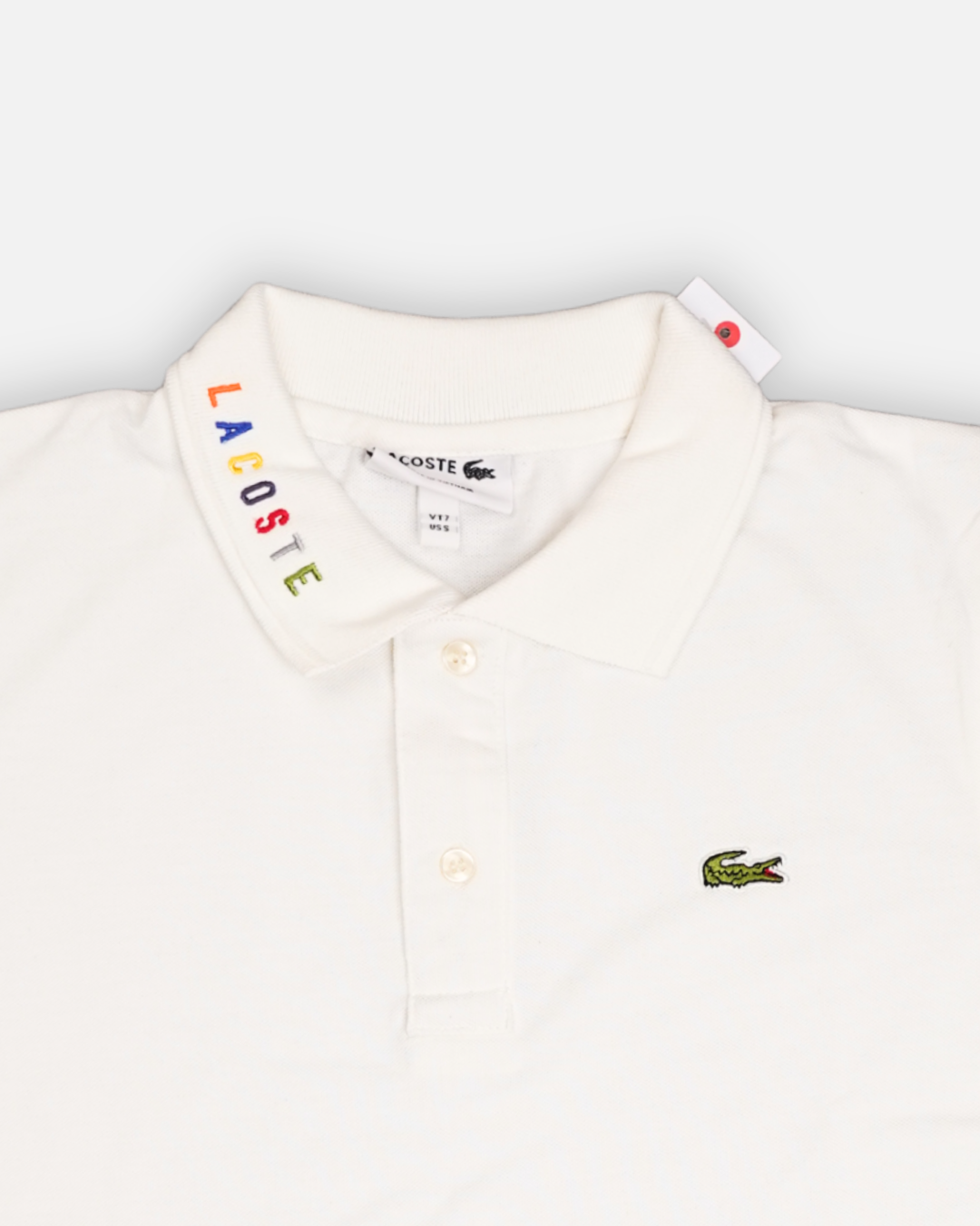 Lacostie Branded Polo T-shirt White Color Mpt-38