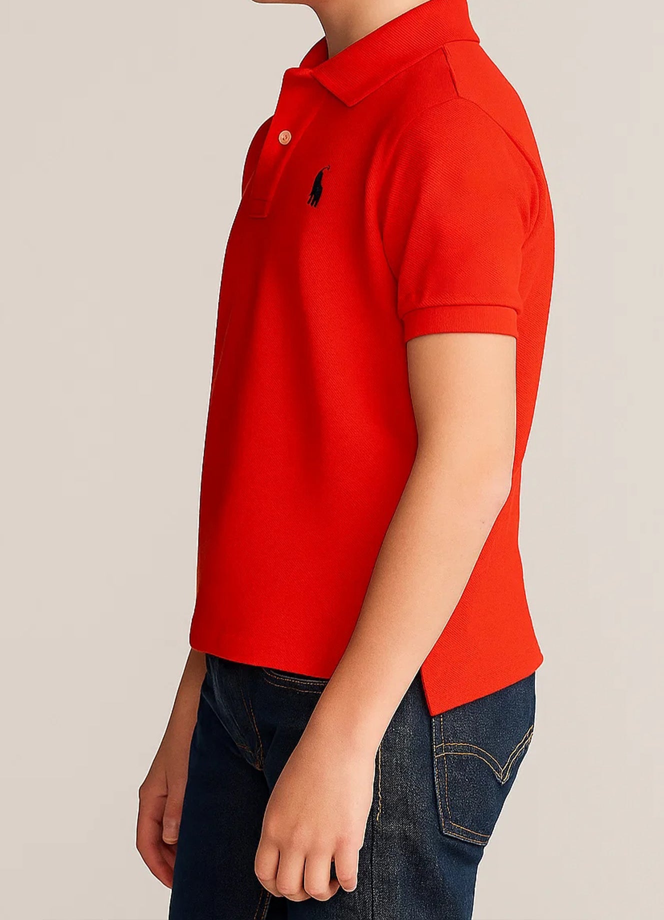 US Pollo Branded Boy's Polo T-shirt Orange Color BPT-02