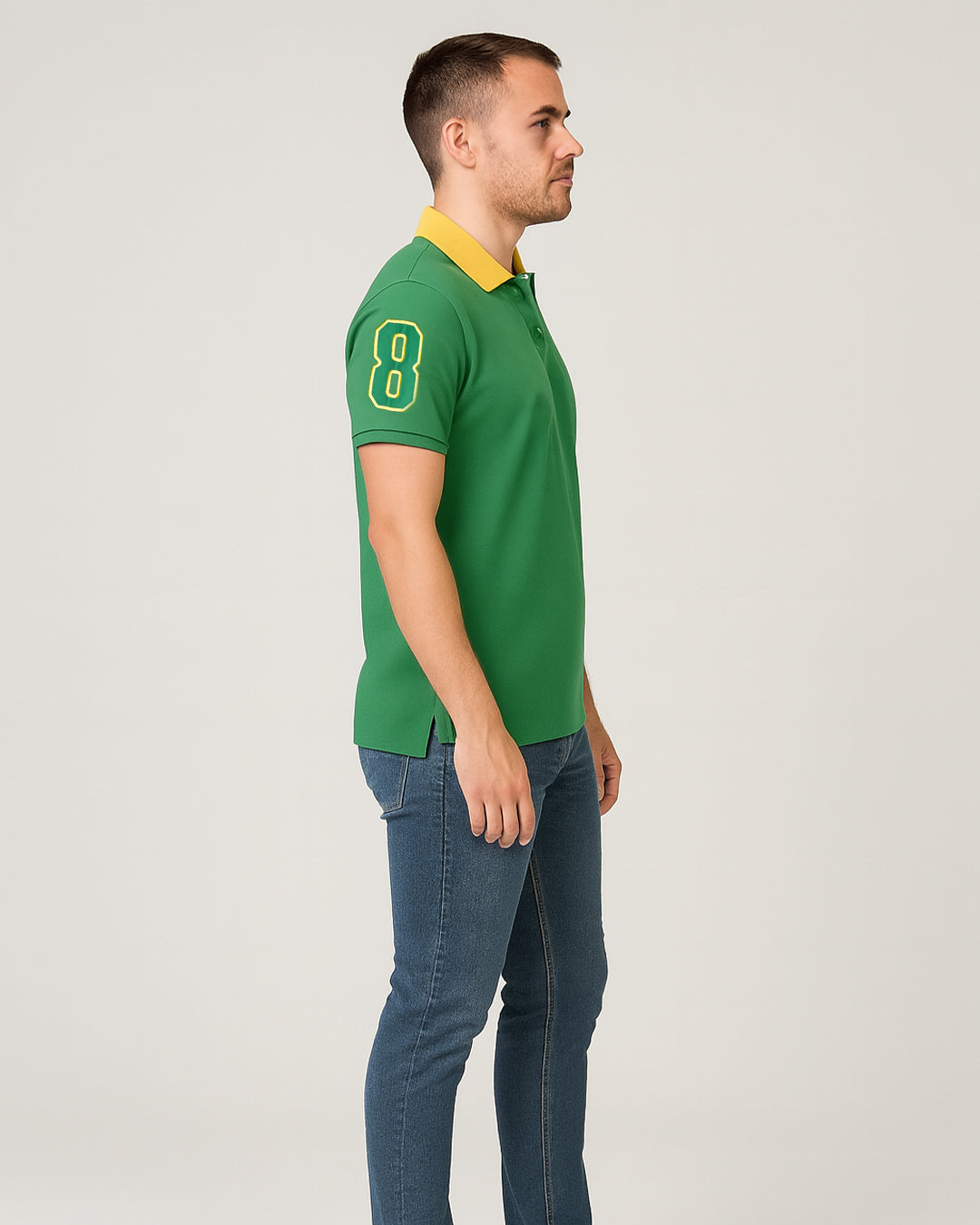 Girodano Branded Polo T-shirt Green Color Mpt-62
