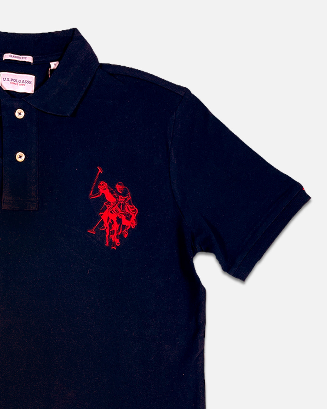 US Pollo Branded Men's Polo T-shirt Navy Blue Color MPT-20