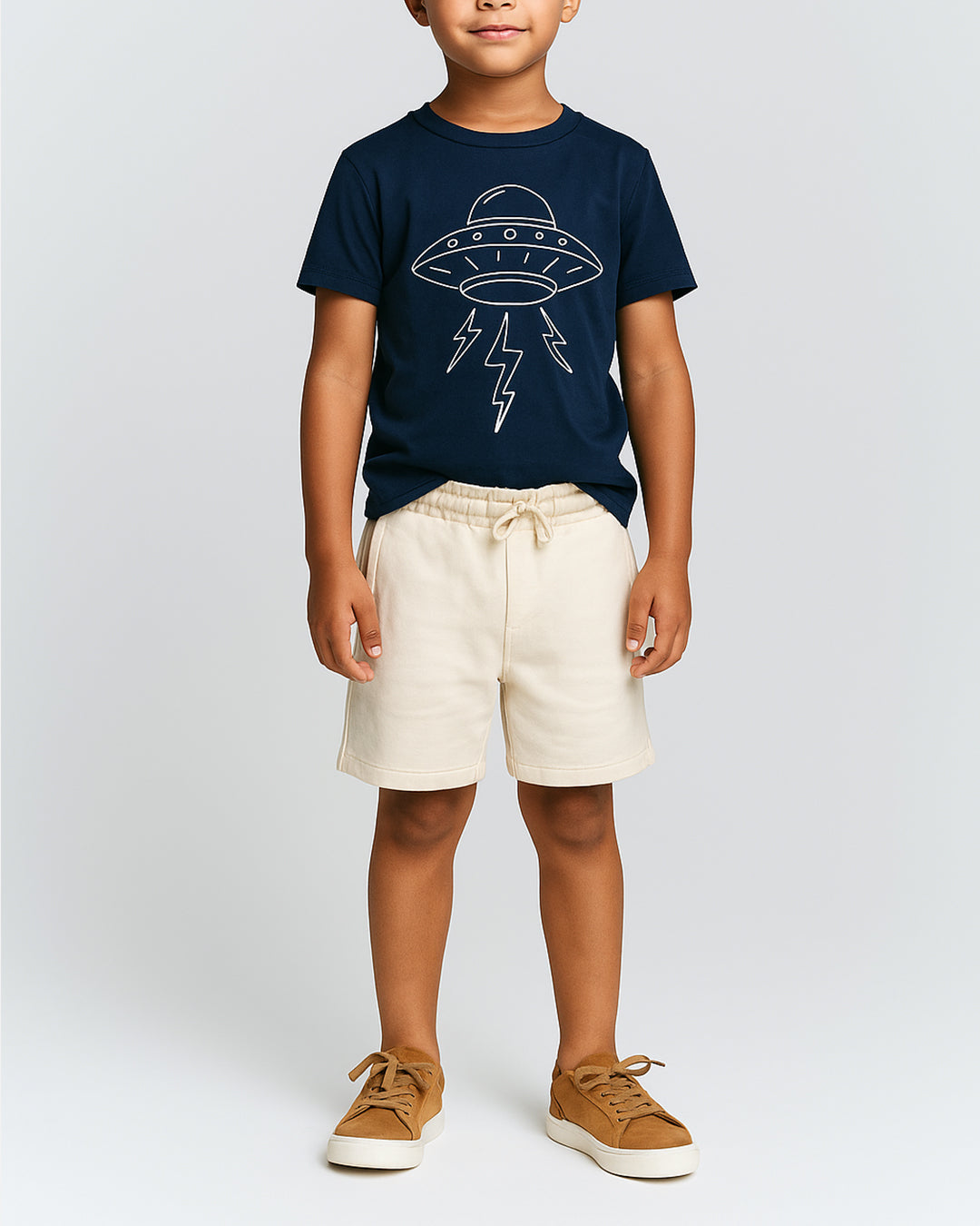 ZARRAA Boy's Premium Shorts Off White Color BST-10