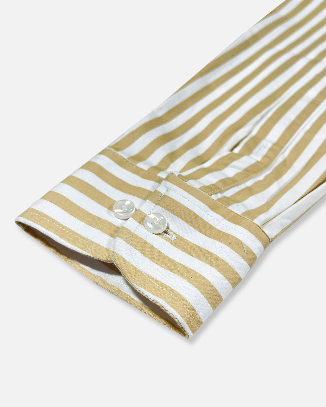 Pollo Branded Men's Slim Fit Yellow Striped Shirt MFS-10