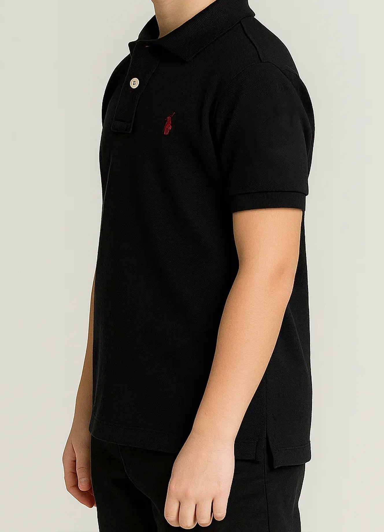 US Pollo Branded Boy's Polo T-shirt Black Color BPT-03