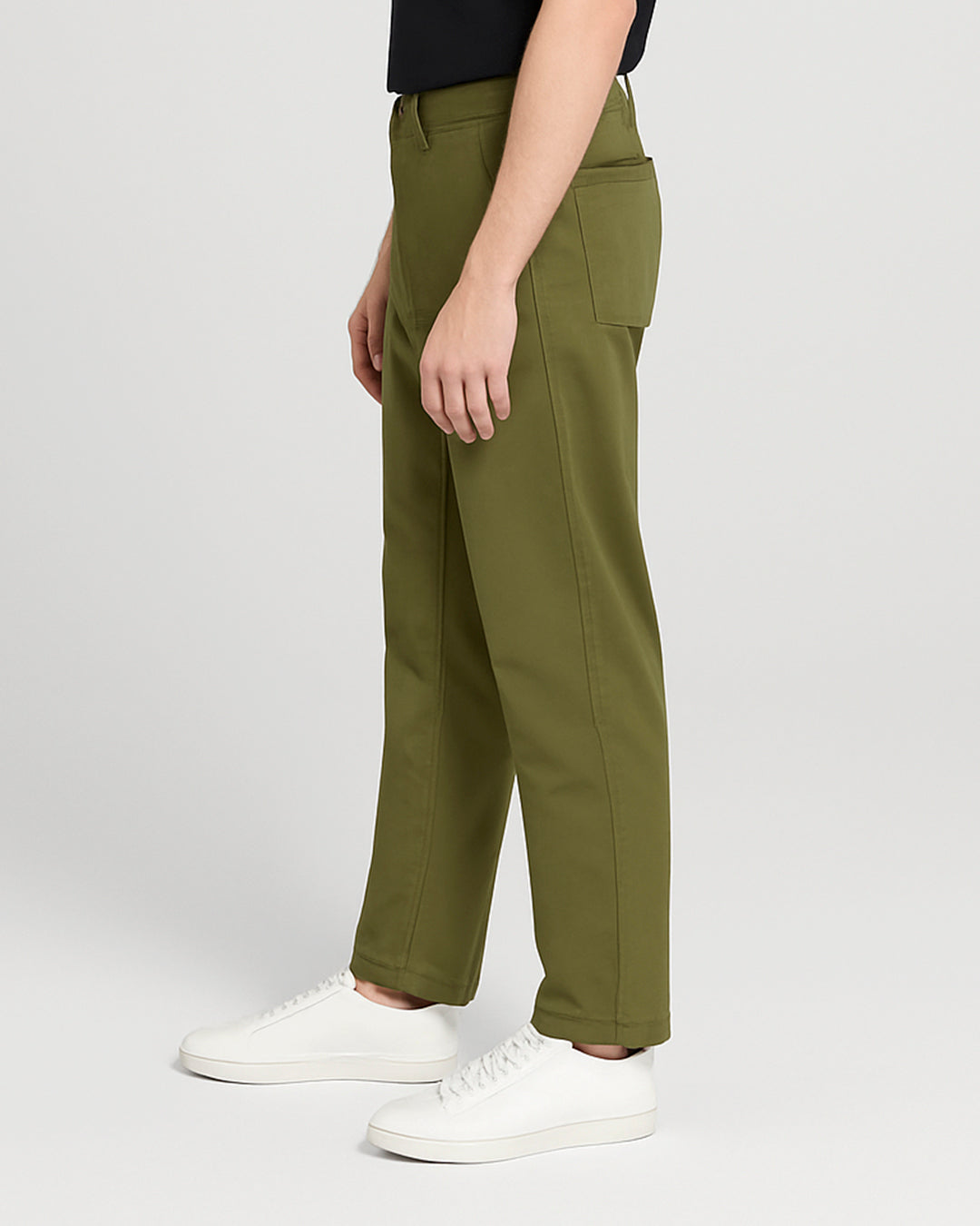 MLNN Branded Men's Slim Fit Chino Pant Green Color MCP-07