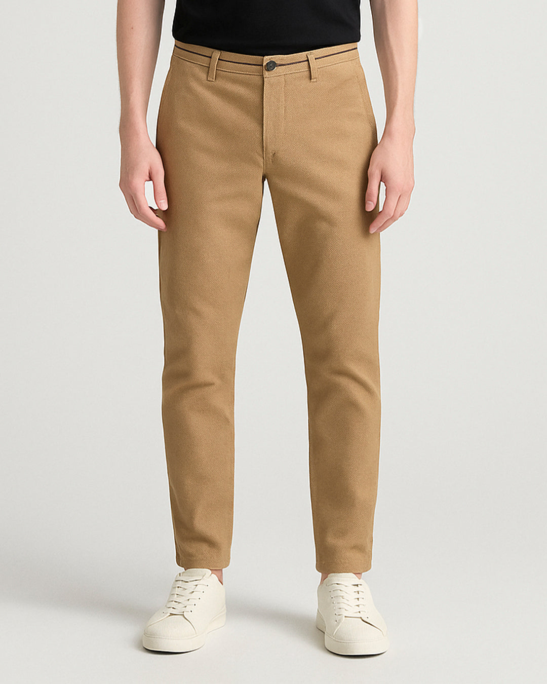 Spring Fld Branded Men's Slim Fit Chino Pant Camel Brown Color MCP-01