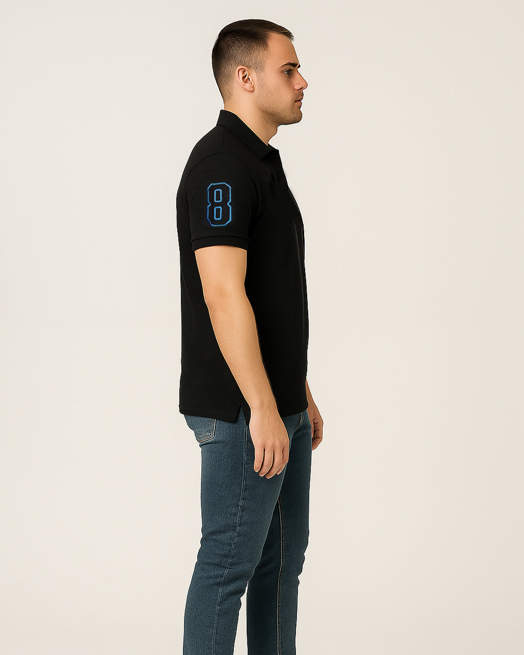 Girodano Branded Polo T-shirt Black Color Mpt-53