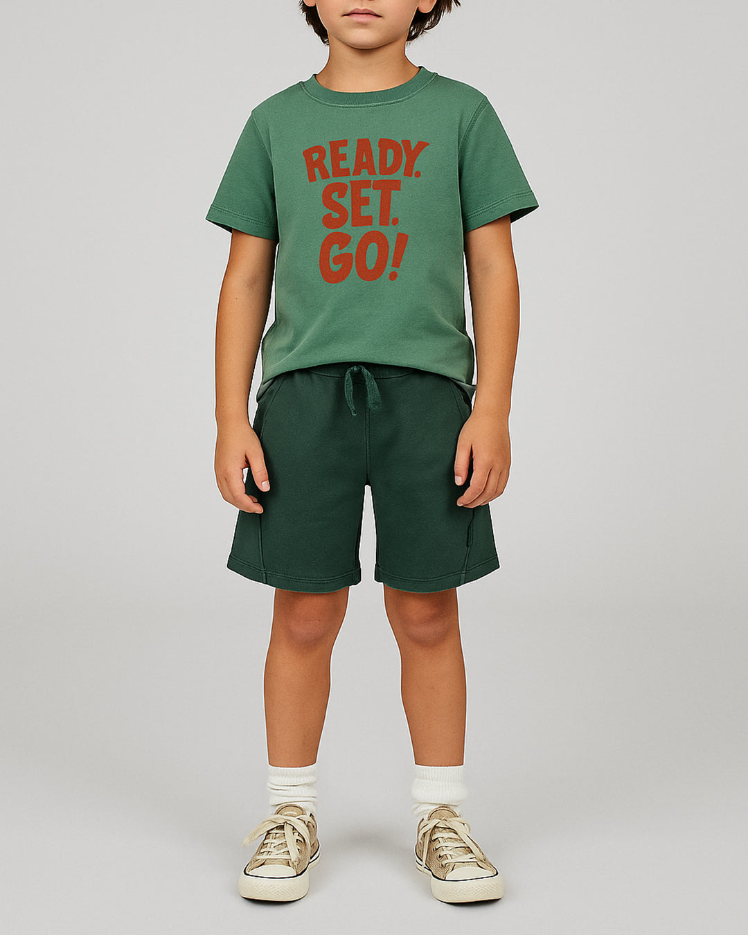 ZARRAA Boy's Premium Shorts Dark Green Color BST-12