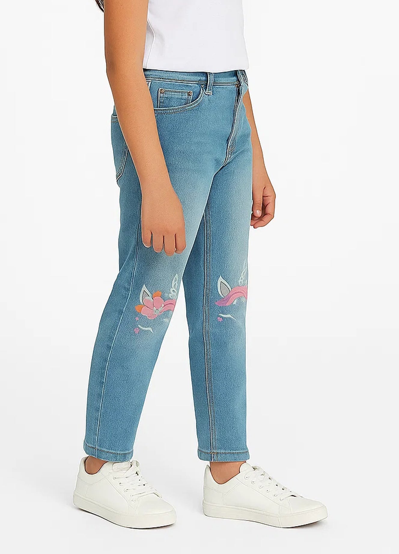 Branded Girl's Embroided Jeans GJ-01
