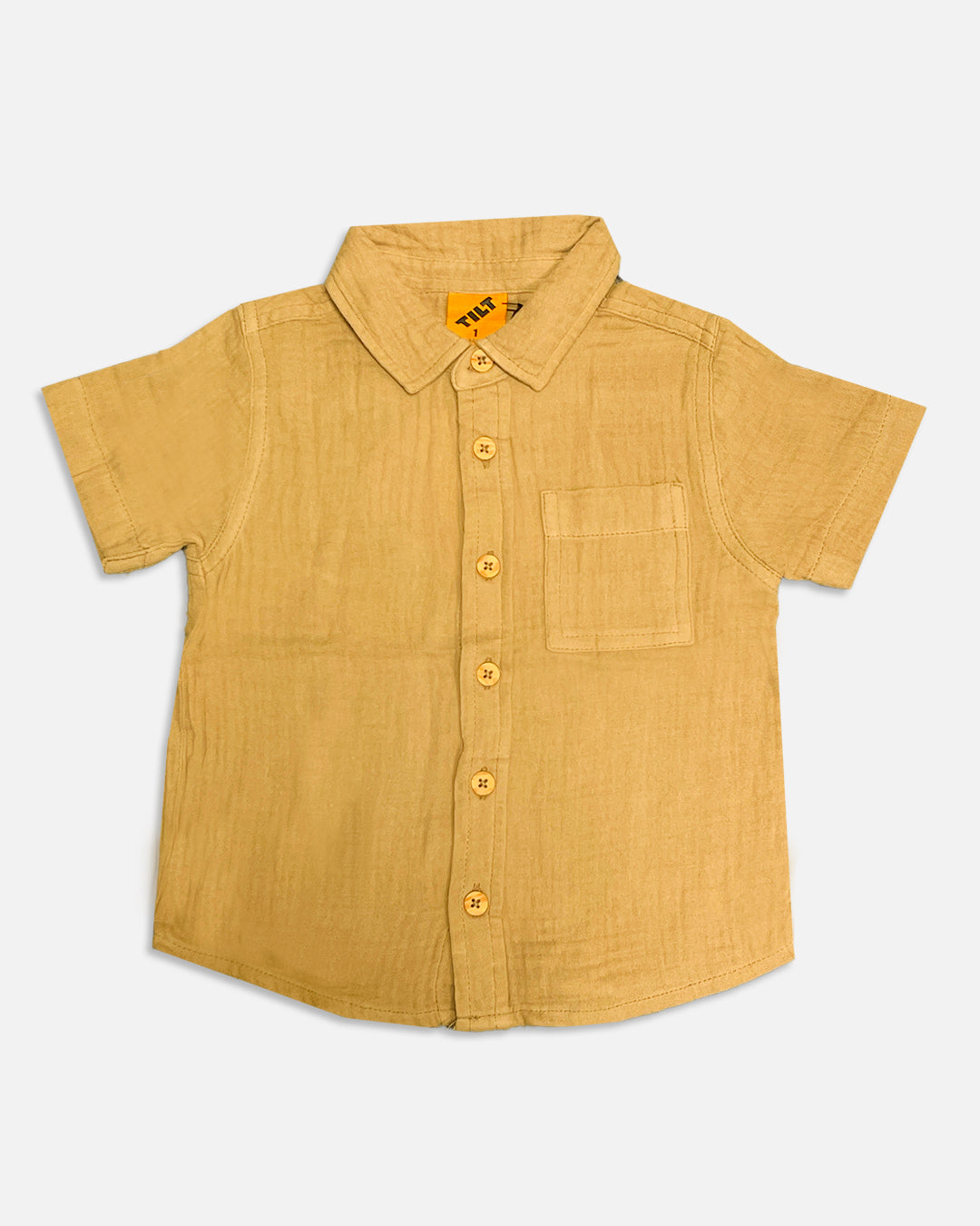TILTY Branded Boy's Beige Color Shirt Half Sleeves BS-07