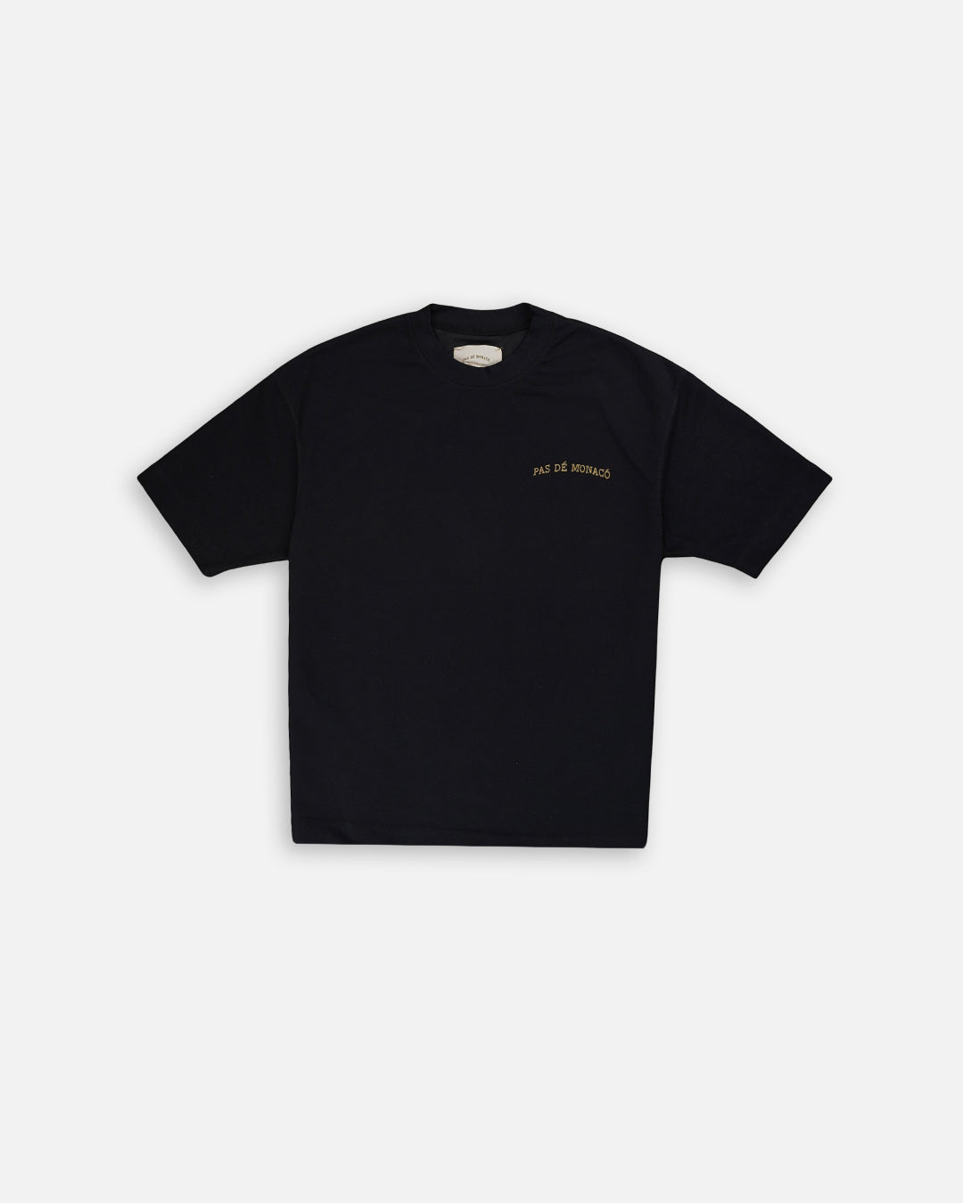 Branded Black Drop Shoulder Tee MT-12