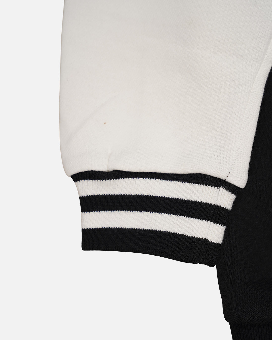 Men’s Black & White Baseball Jacket MWJ-01