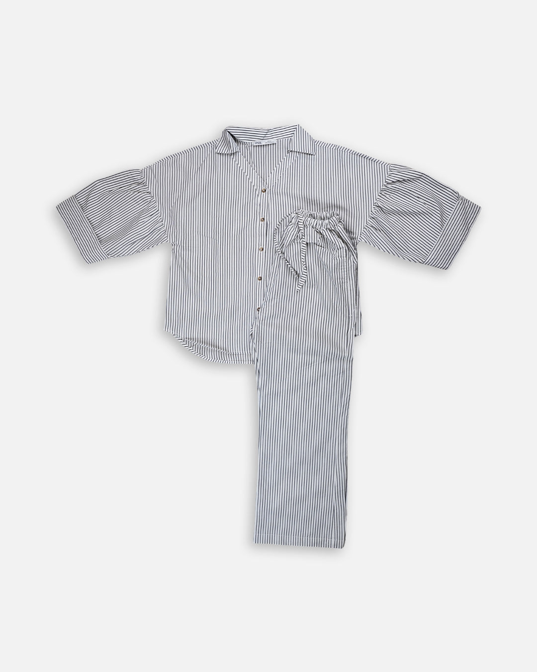 Zelig Branded Blue & White Striped Co-Ord Set WCS-08