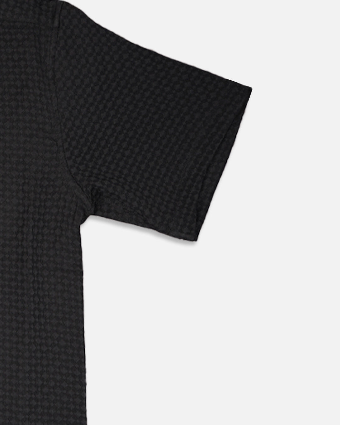 Zelig Branded Casual Textured Shirt Black Color MCS-16