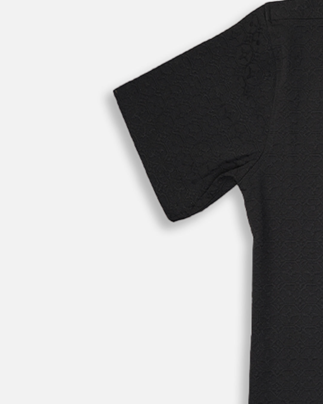 Zelig Branded Casual Textured Shirt Black Color MCS-17