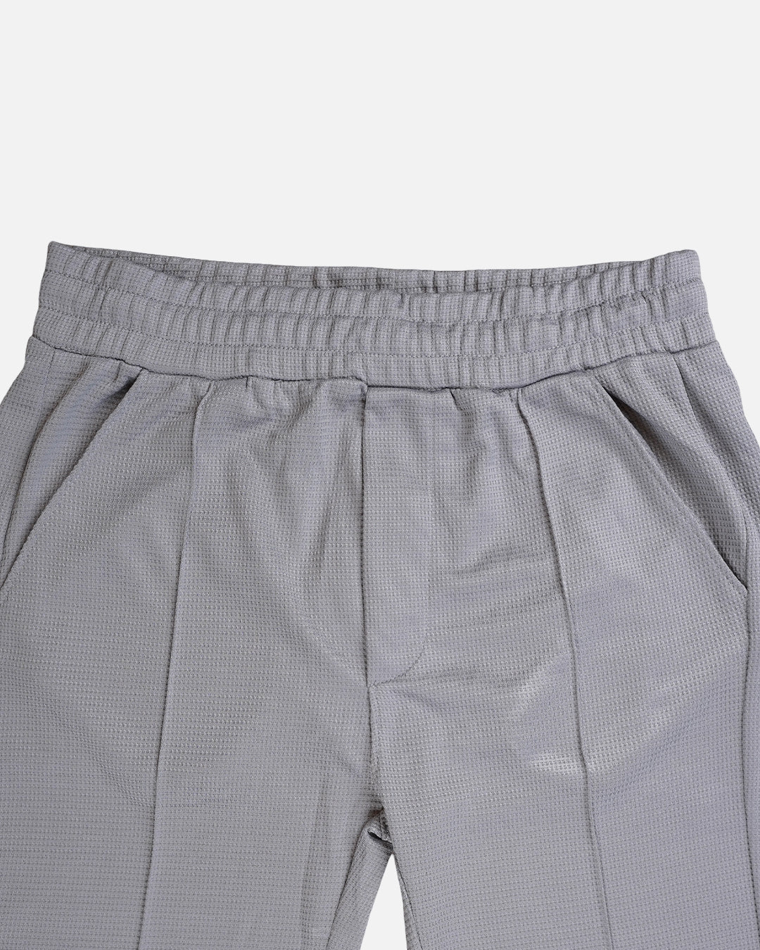 Zelig Branded Men's Ash Grey Textured Trouser MTR-04