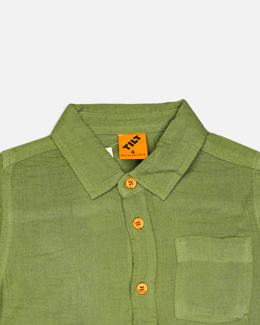 TILTY Branded Boy's Green Color Shirt Half Sleeves BS-09