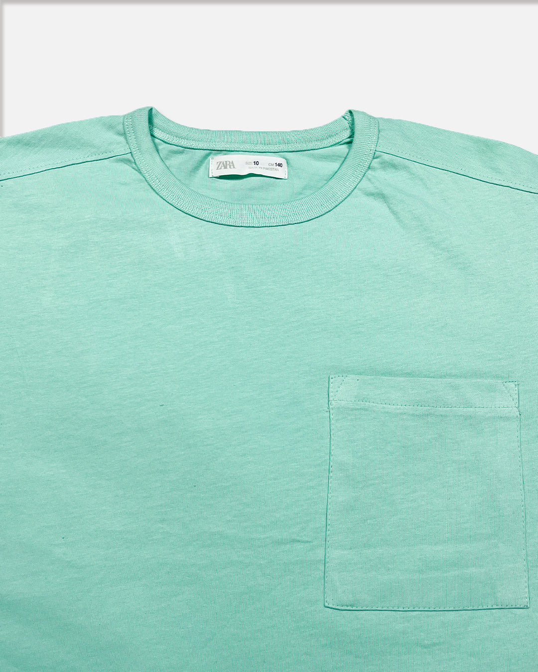 ZARRAA Branded Boy's Aqua Green Color T-shirt BTS-06
