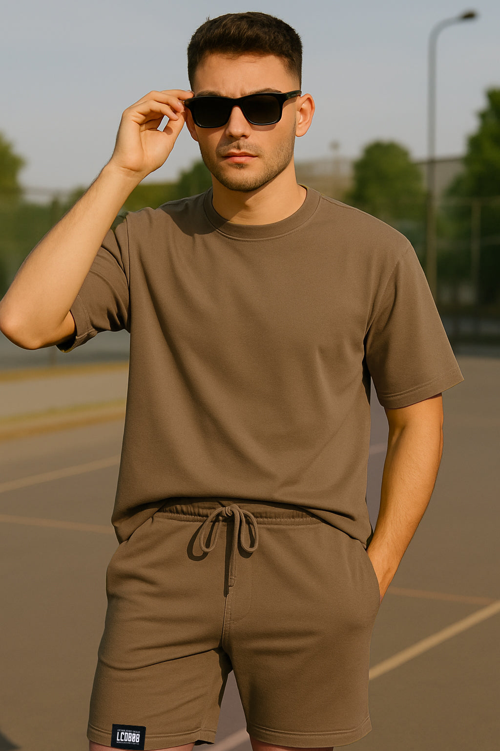 LEECOPR Branded Men's Co-ord Suit Brown Color MCS-02