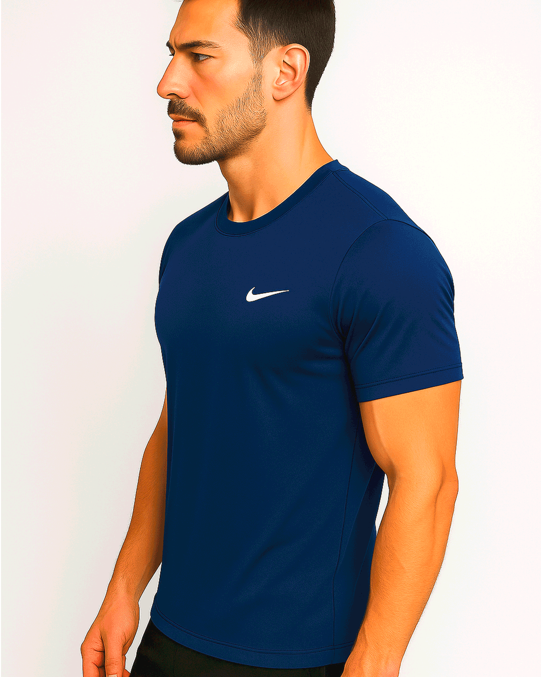 NIKK Branded Men's Dri-fit T-shirt Dark Blue Color MDT-05