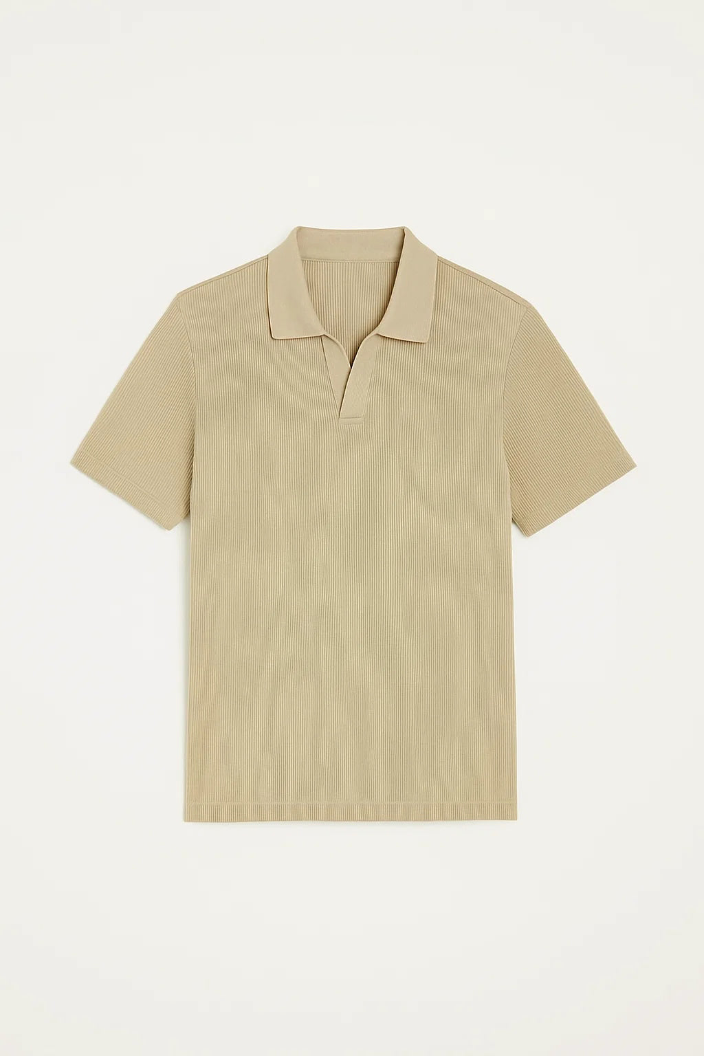 Spark Men's Rib Polo T-shirt Camel Brown Color MPT-10