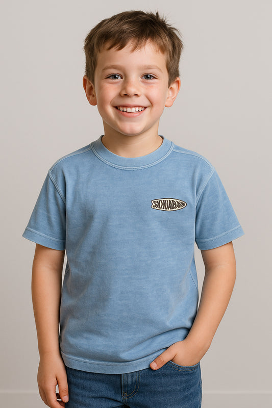 ZARRAA Branded  Boy's Sky Blue Color T-shirt BTS-11