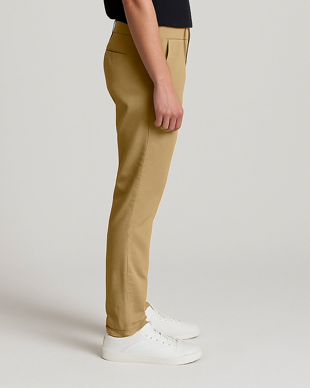 Leftees Branded Men's Slim Fit Chino Pant Camel Color MCP-04