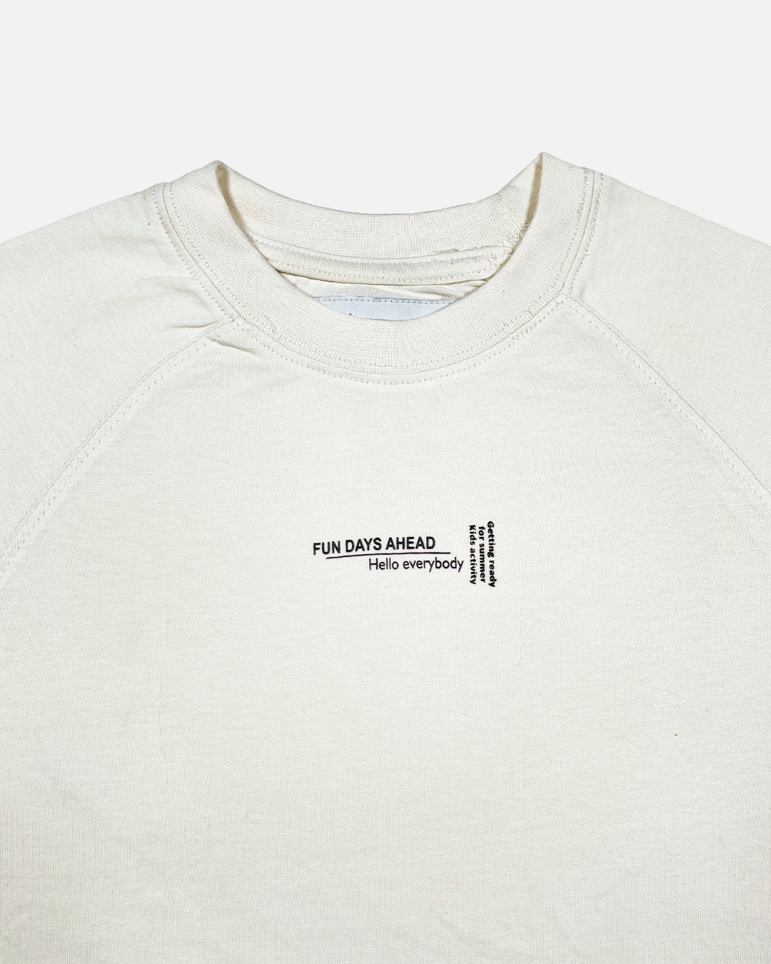 ZARRAA Branded Boy's Off White Color T-shirt BTS-01