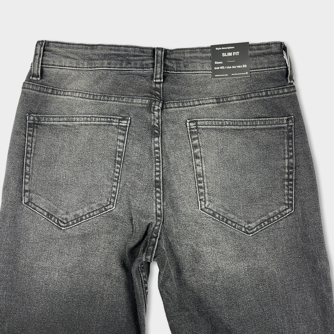 Zelig Men's Charcoal Grey Color Jeans SP-06