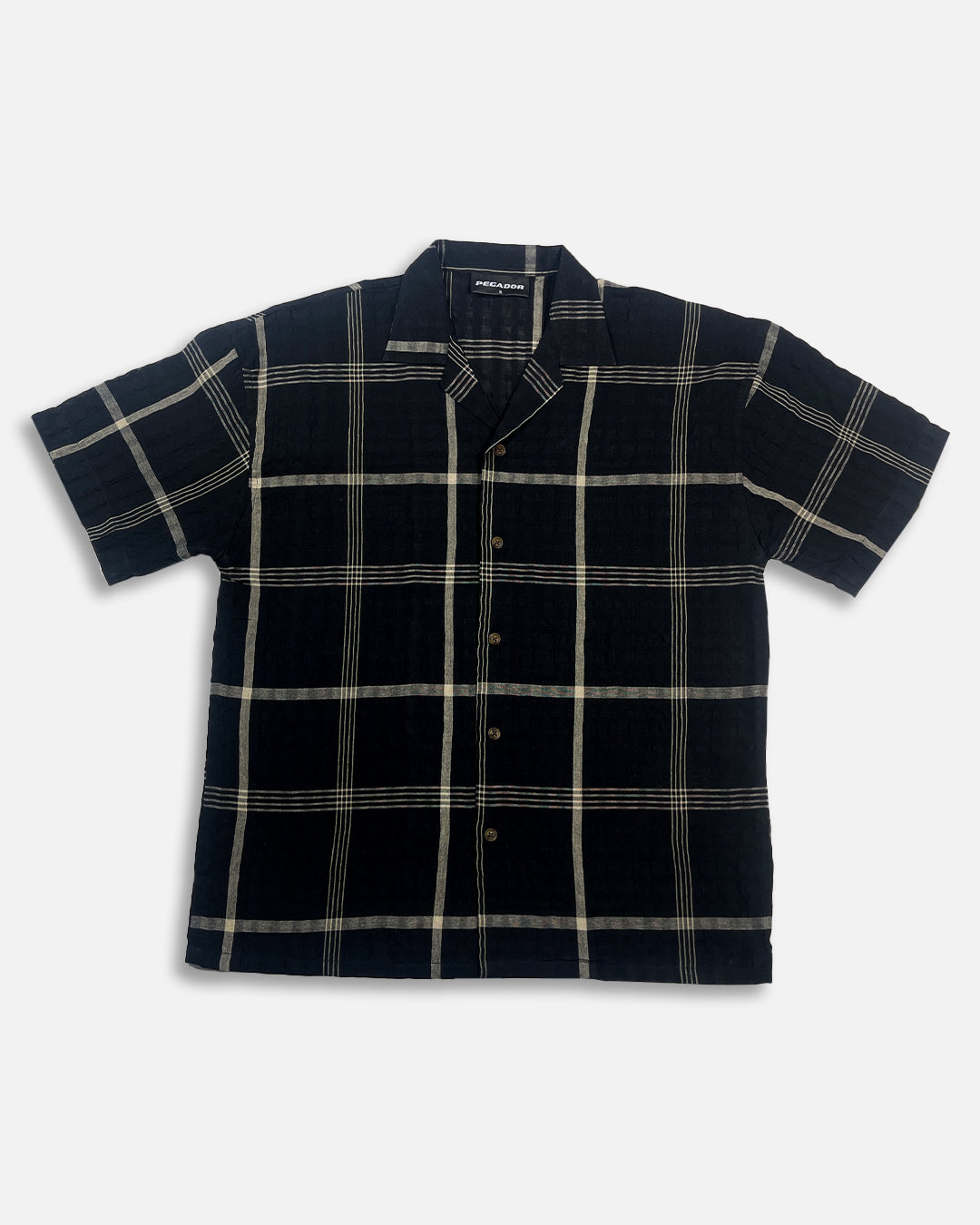 Pegadoor Branded Casual Half Sleeves Shirt Black Color MCS-01