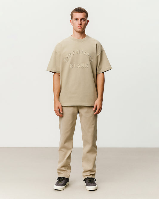 Blanky Branded Men's Beige Drop Shoulder Tee MT-17