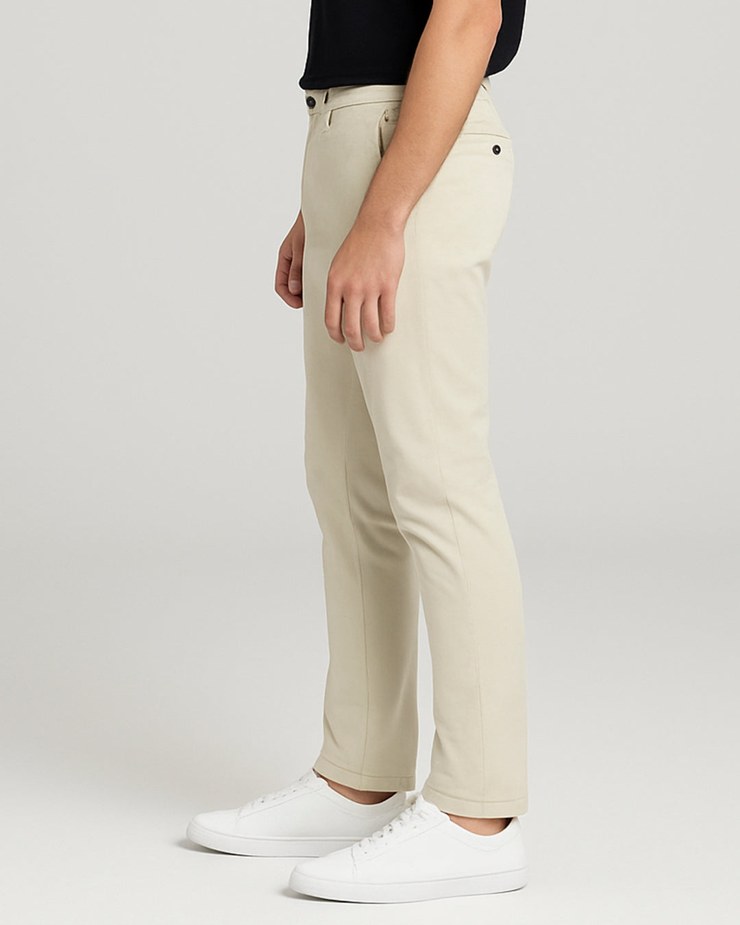 MLNN Branded Men's Slim Fit Chino Pant White Color MCP-11