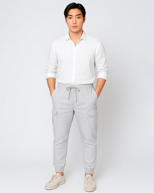 Zelig Branded Men's Joger Cargo Mist Grey Color (Sweat Fabic) CFP-42