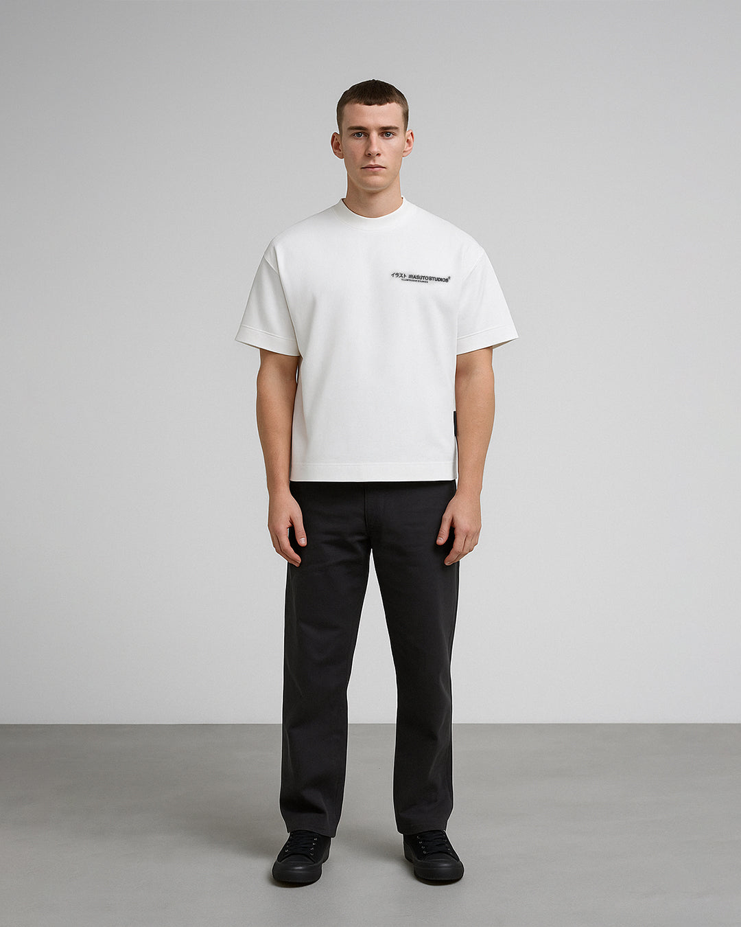 Branded Men's White Eyes Graphic Tee MT-24