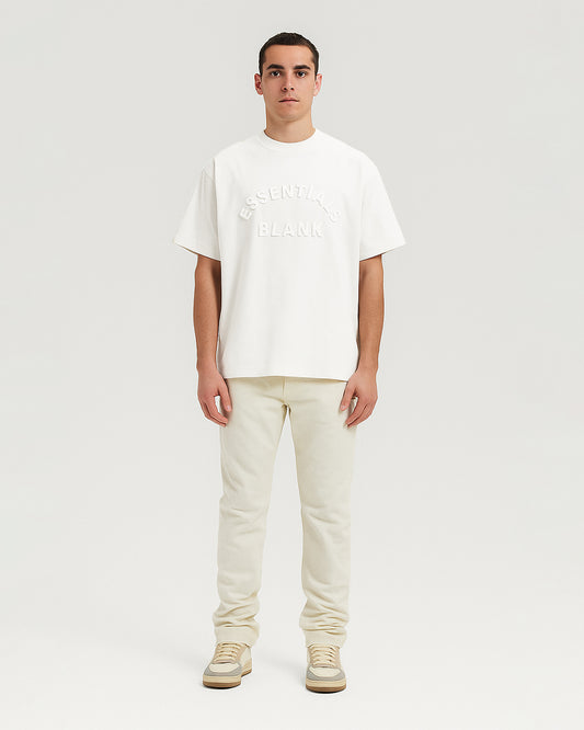Blanky Branded Men's White Drop Shoulder Tee MT-16