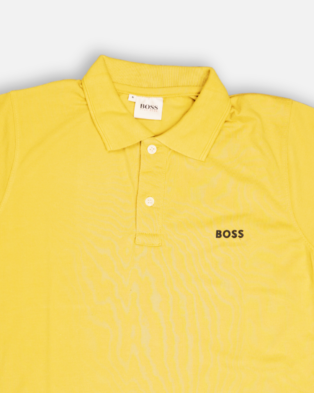 Bossy Hug Branded Polo T-shirt Mustard Color Mpt-43