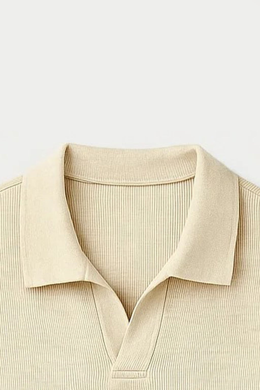 Spark Men's Rib Polo T-shirt Off White Color MPT-08