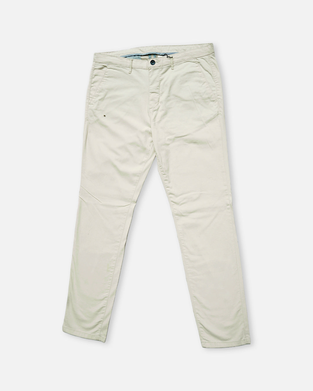 MLNN Branded Men's Slim Fit Chino Pant White Color MCP-11