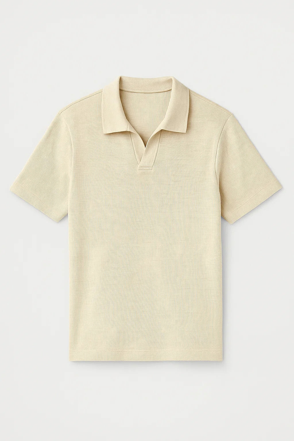 Spark Men's Rib Polo T-shirt Off White Color MPT-08